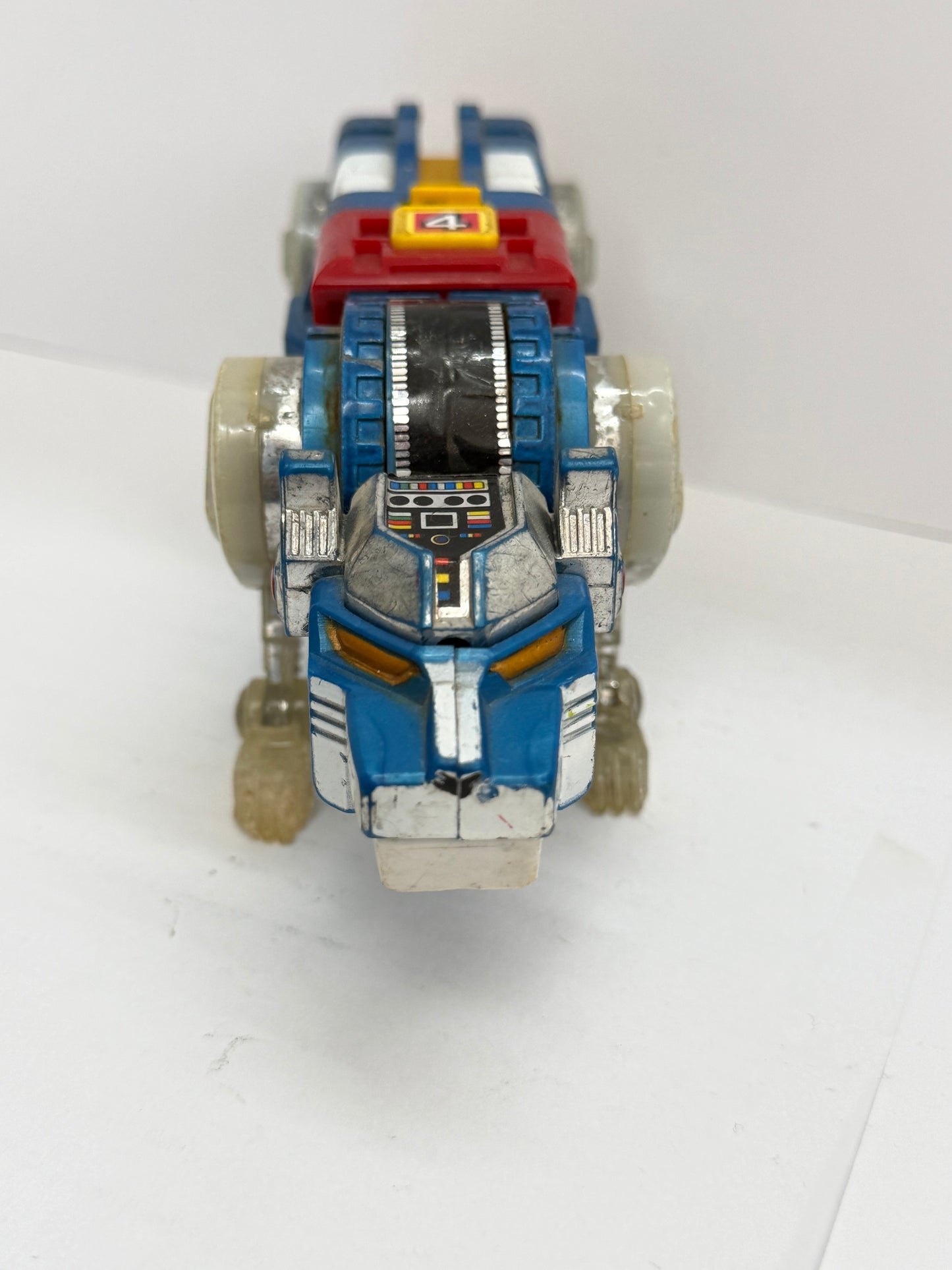 Vintage Voltron Blue Lion 4 Diecast Robot 1981 GB-36 Y&K Toy Japan Golion