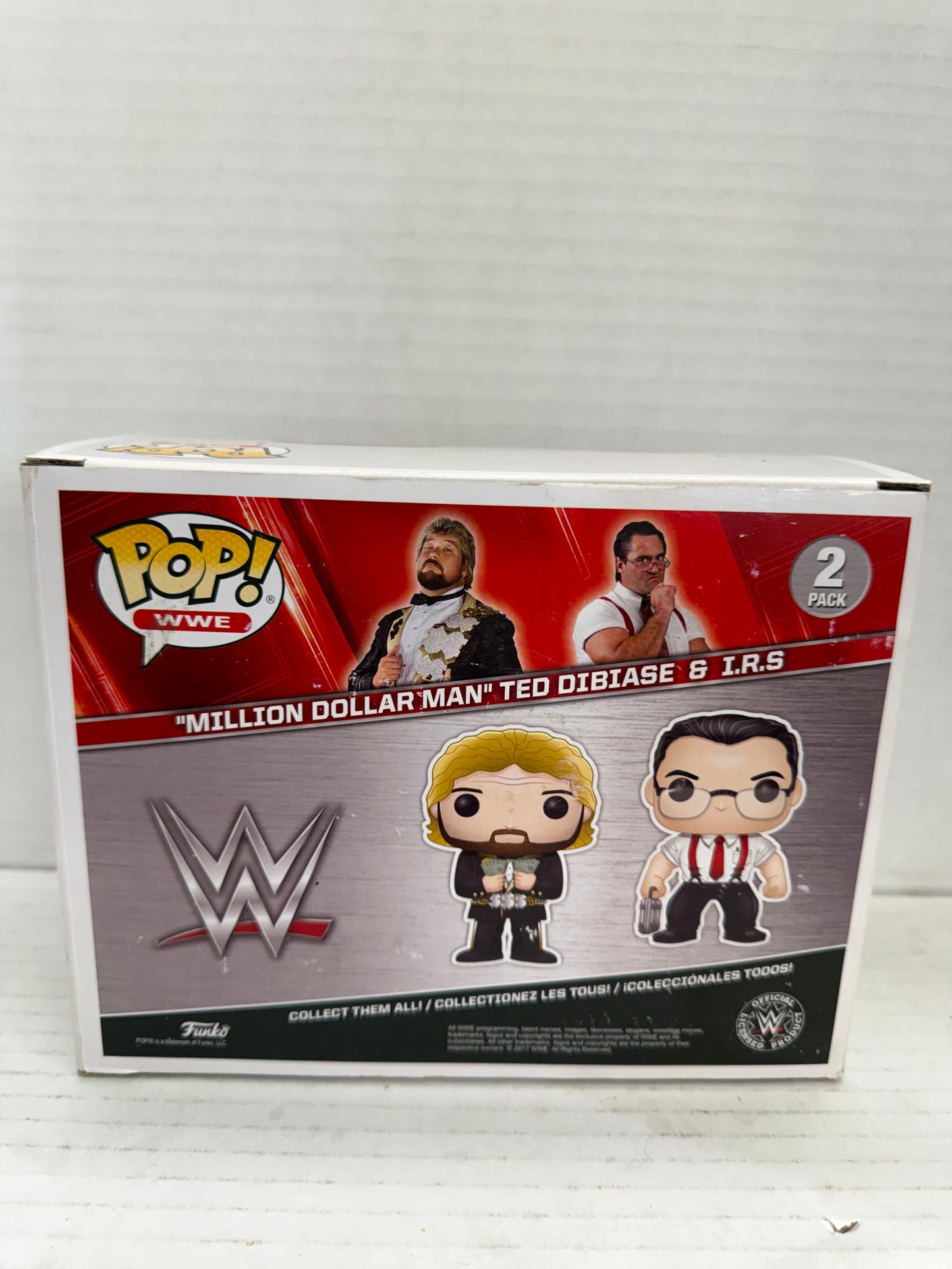 WWE Funko Pop! Million Dollar Man Ted Dibiase & IRS 2 Pack Walgreens Exclusive