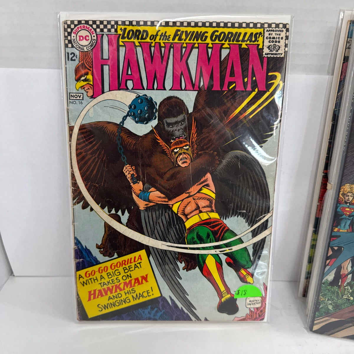Hawkman #16 (1966) DC Silver Age Go Go Gorilla Big Beat Murphy Anderson