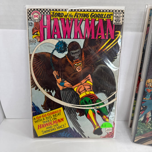 Hawkman #16 (1966) DC Silver Age Go Go Gorilla Big Beat Murphy Anderson