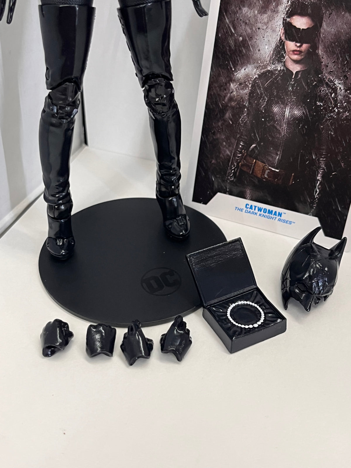McFarlane DC Dark Knight Rises Platinum Catwoman Action Figure LOOSE Complete