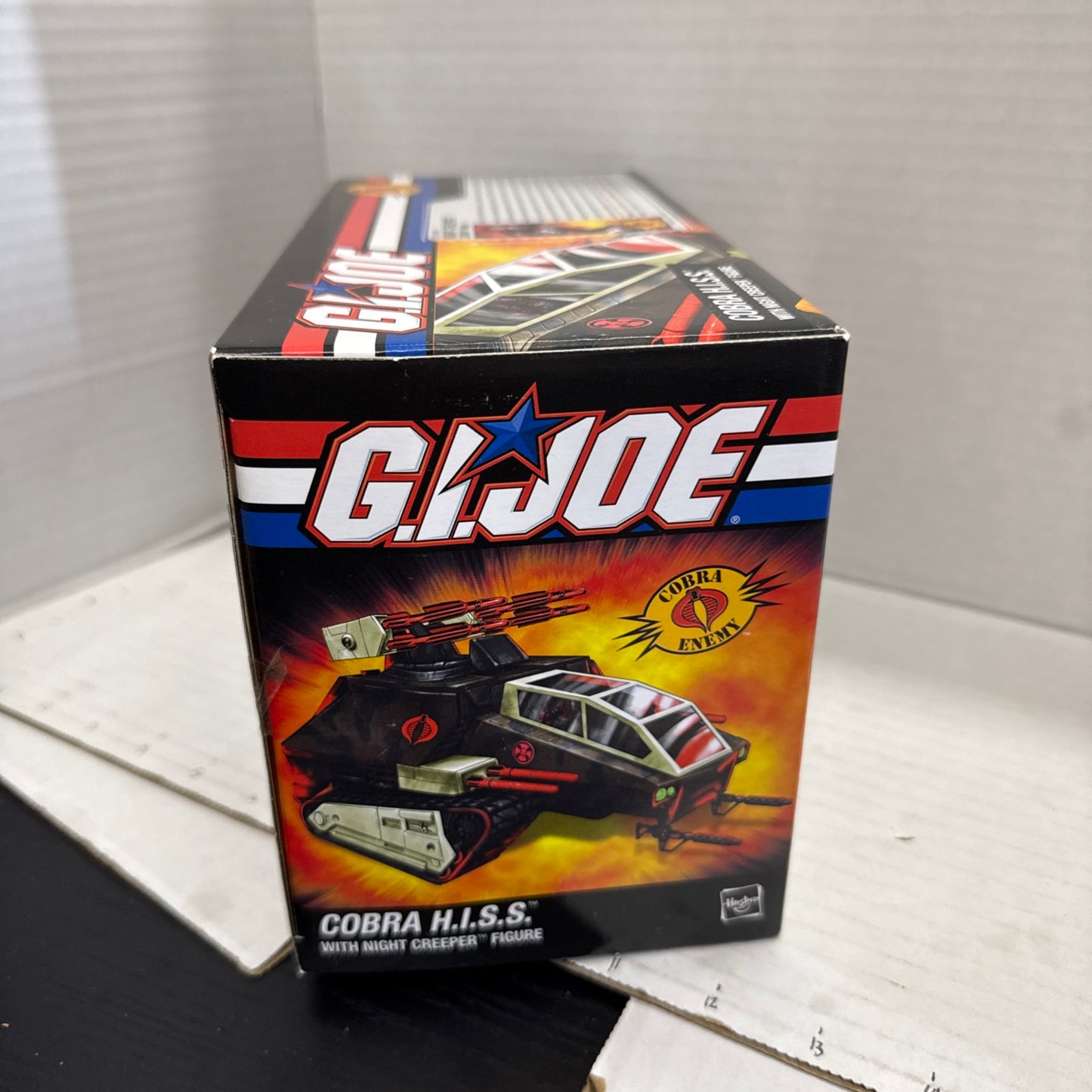 New Damaged G.I. Joe DTC Cobra HISS Tank w/ Night Creeper Figure Sealed H.I.S.S.