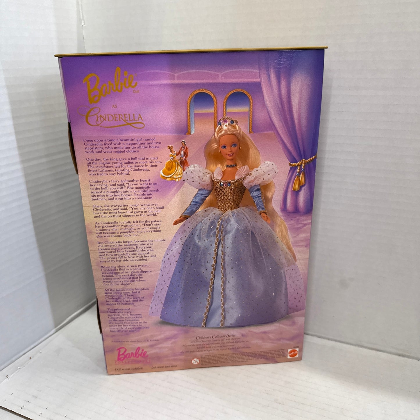 Vintage 1997 Cinderella Barbie 16900 Childrens Collector Doll by Mattel NRFB