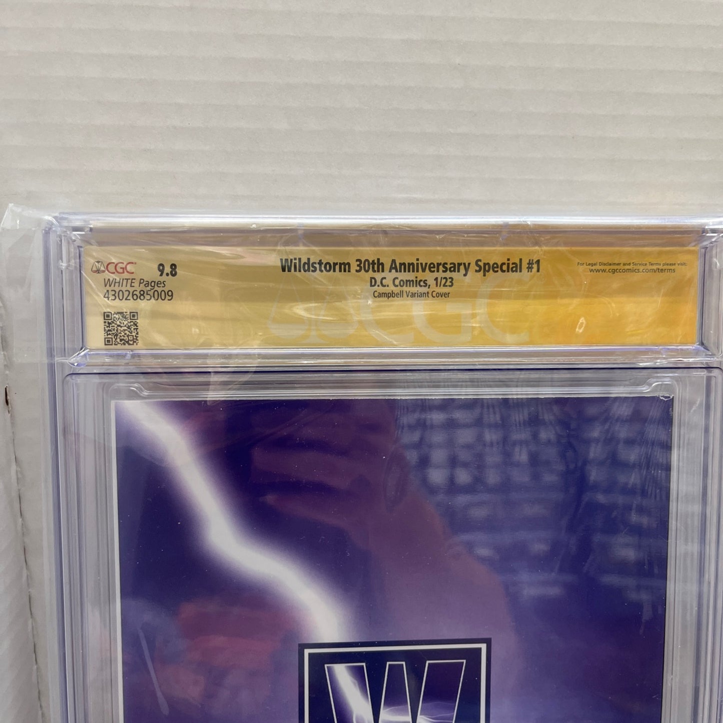 Windstorm 30th Special #1 CGC Signature Series 9.8 J. Scott Campbell 1/23