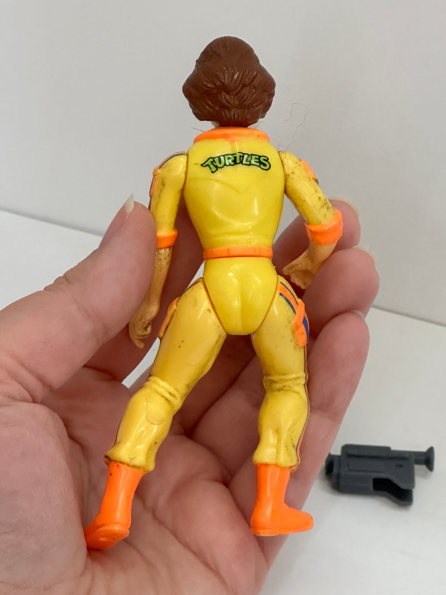 1988 Playmates Teenage Mutant Ninja Turtles April O'Neil Figure Near Complete #3
