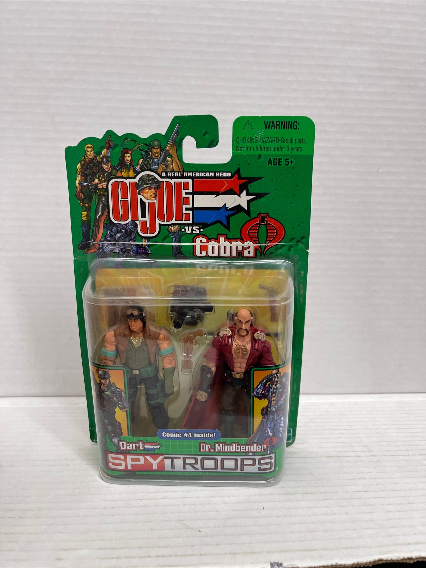 G 219 G.I. Joe vs Cobra Spy Troops Dart & Dr. Mindbender Figures New Sealed