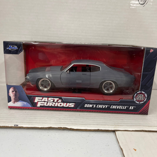 JADA TOYS FAST & FURIOUS DOM'S CHEVY CHEVELLE SS DIECAST CAR