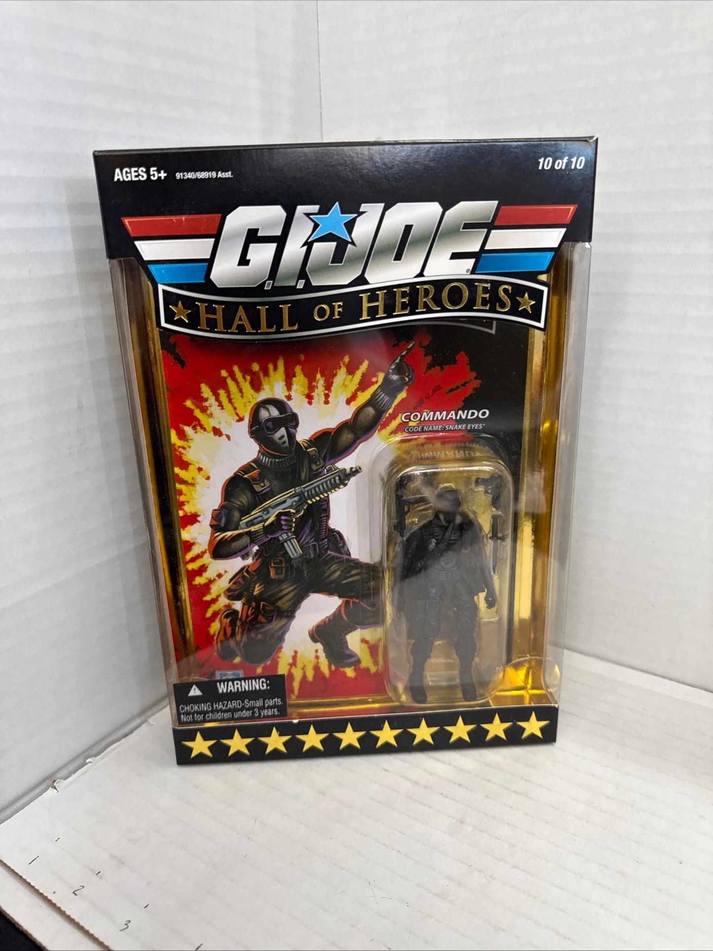 Hasbro G.I. Joe Hall of Heroes Snake Eyes Commando Action Figure Black 2008