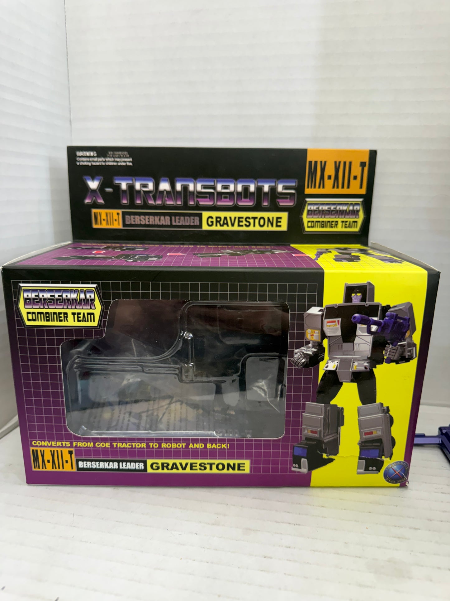 Transformable  X-Transbots MX-12T GRAVESTONE Motormaster Figures Open Box