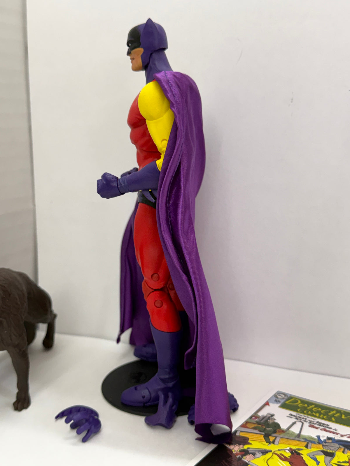 mcfarlane dc multiverse figure batman ace bat-hound platinum silver age
