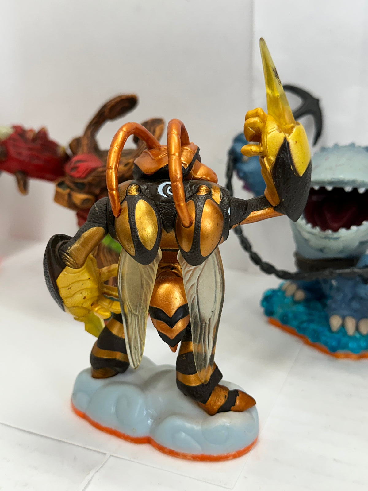 Lot of 4 Skylanders Giants - Tree Rex, Swarm, Thumpback, Hot Head Loose Figures