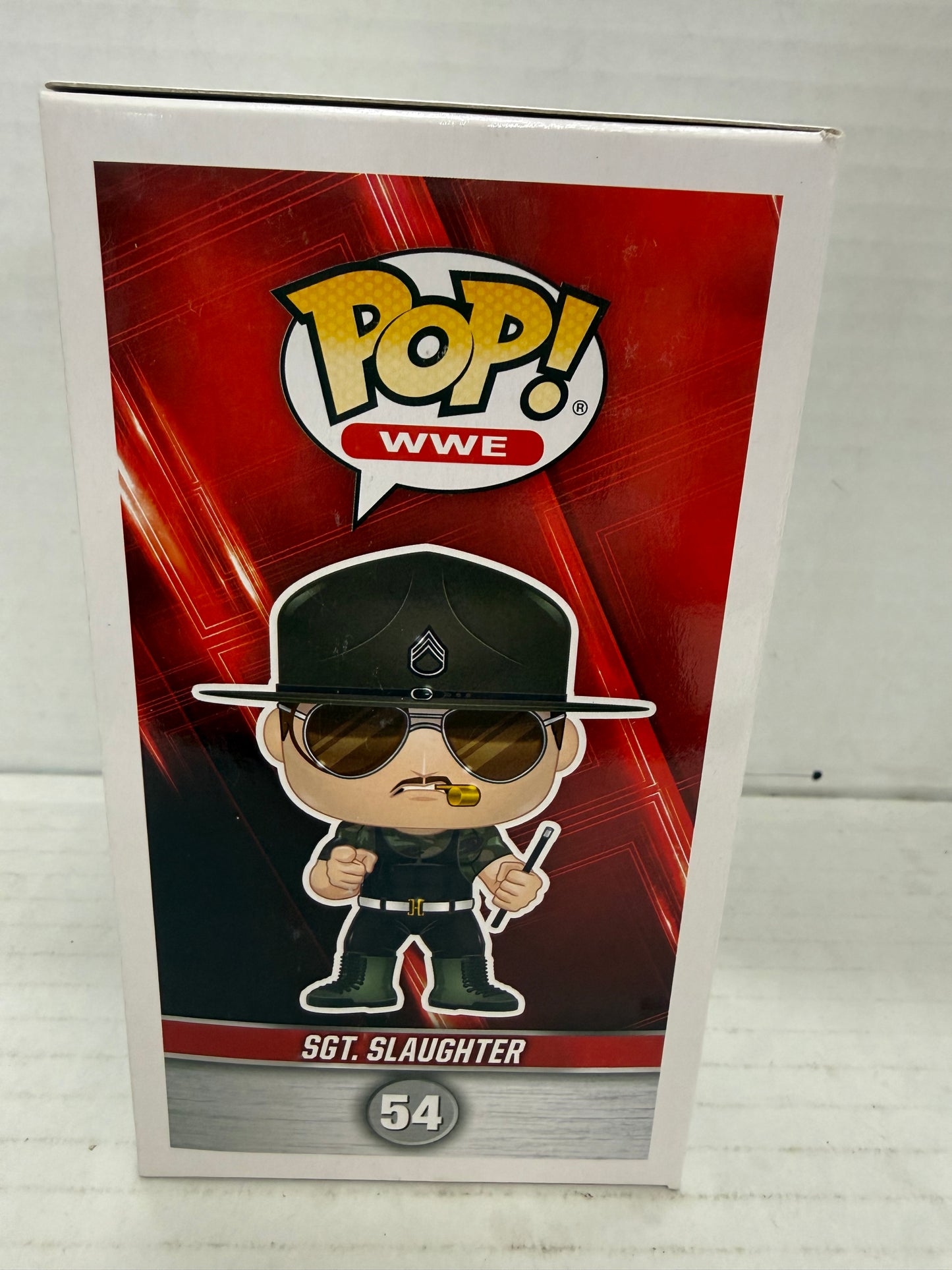 Funko Pop! Wrestling WWE - Sgt. Slaughter #54 VAULTED Vinyl w/Protector