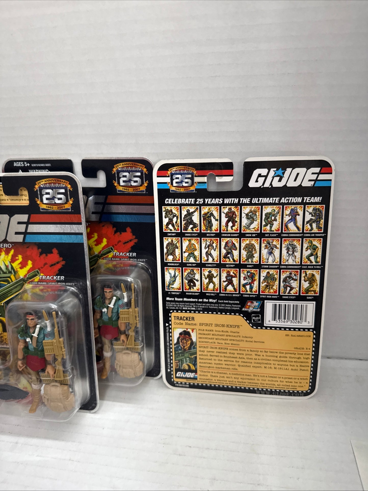 GI Joe 25th Anniversary Spirit Iron Knife Tracker New MOC