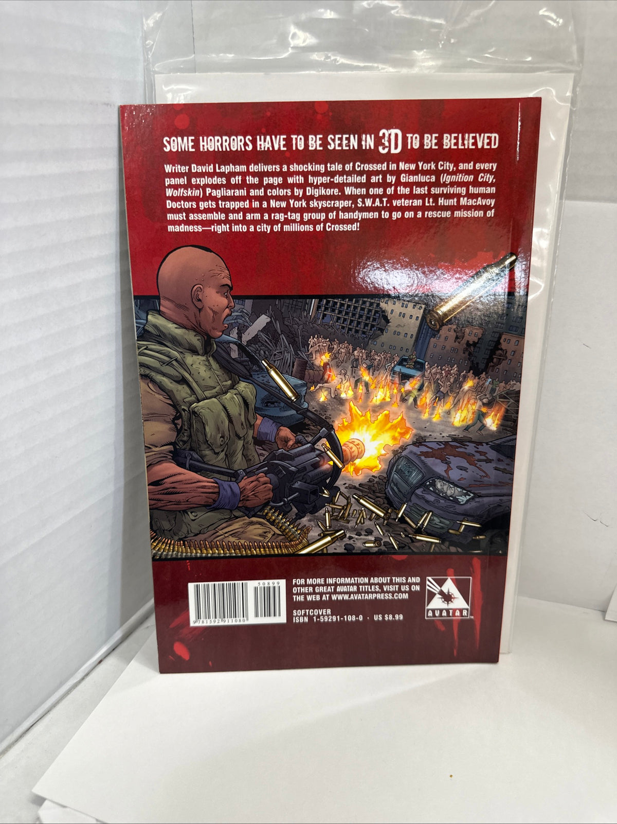 CROSSED 3D Single Issue Comic Book Color David Lapham Gianluca Pagliarani