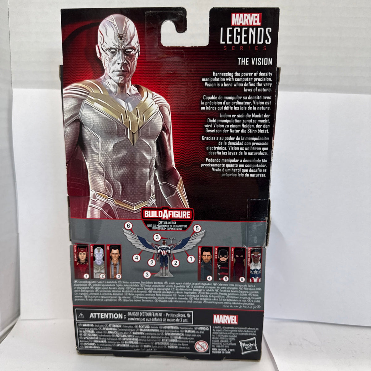 2021 Hasbro Marvel Legends Wanda Vision: The Vision - NO Captain America BAF