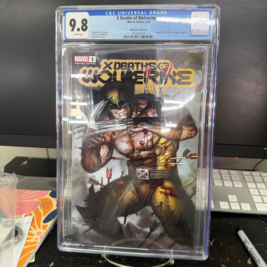 MARVEL X DEATHS OF WOLVERINE #1 VARIANT COVER Graded CGC 9.8