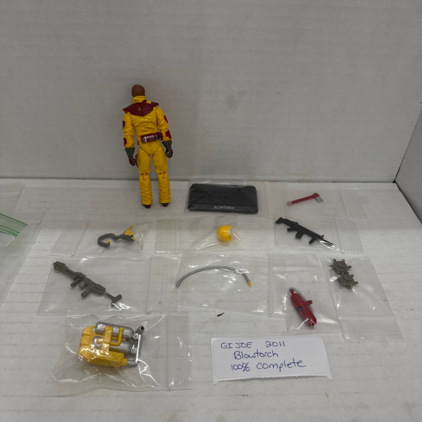 GI JOE PURSUIT OF COBRA JUNGLE ASSAULT FLAMETHROWER BLOWTORCH FIGURE G I Joe