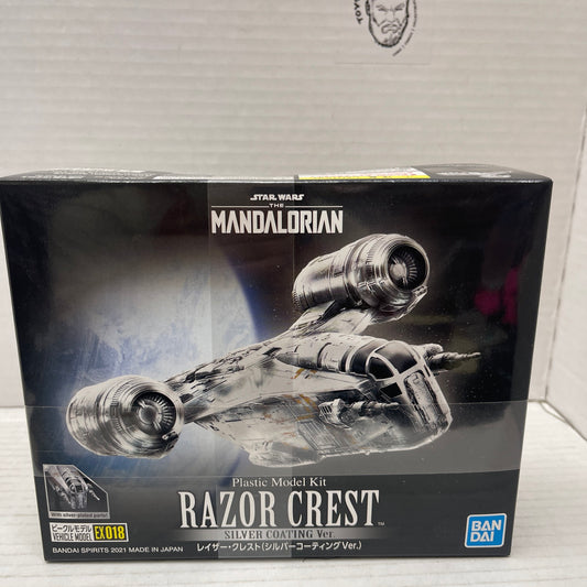 Bandai Star Wars Mandalorian Razor Crest Model Kit Silver Coating