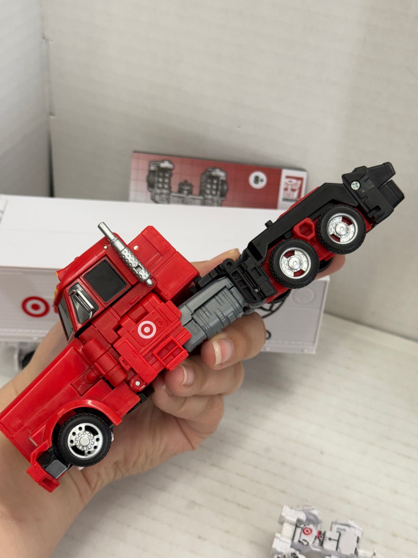 Target Optimus Prime and Autobot Bullseye Transformers Exclusive Figure Complete