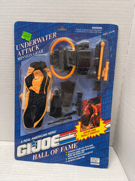 Vintage 1992 Hasbro G.I Joe Hall of Fame Underwater Attack Mission Gear