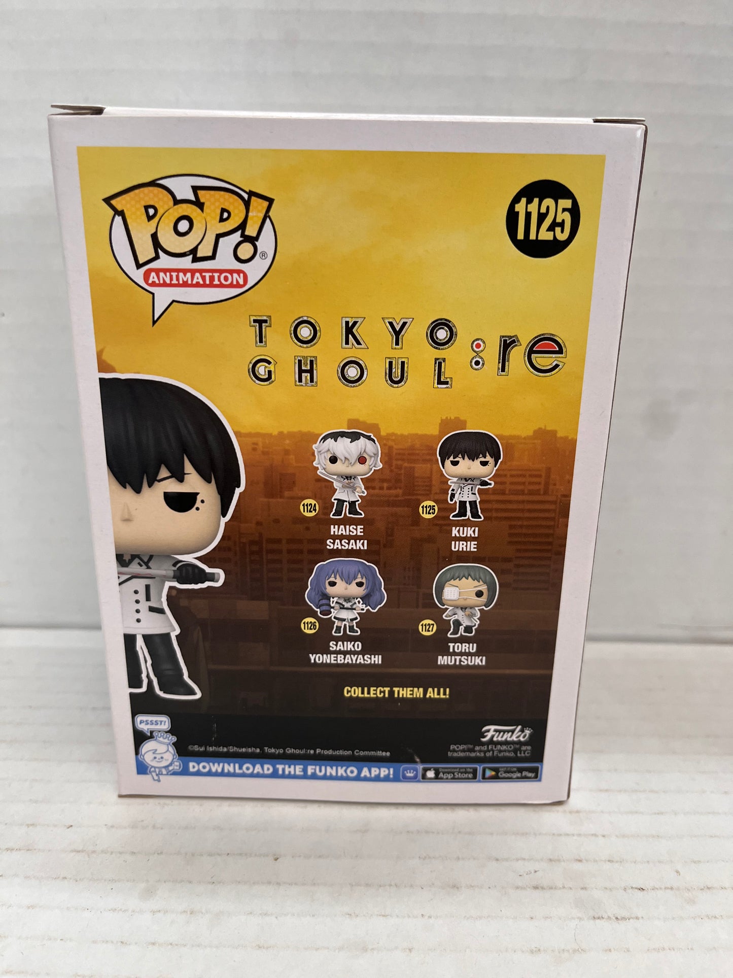 NEW FUNKO POP ANIMATION 1125 TOKYO GHOUL :RE KUKI URIE FIGURE