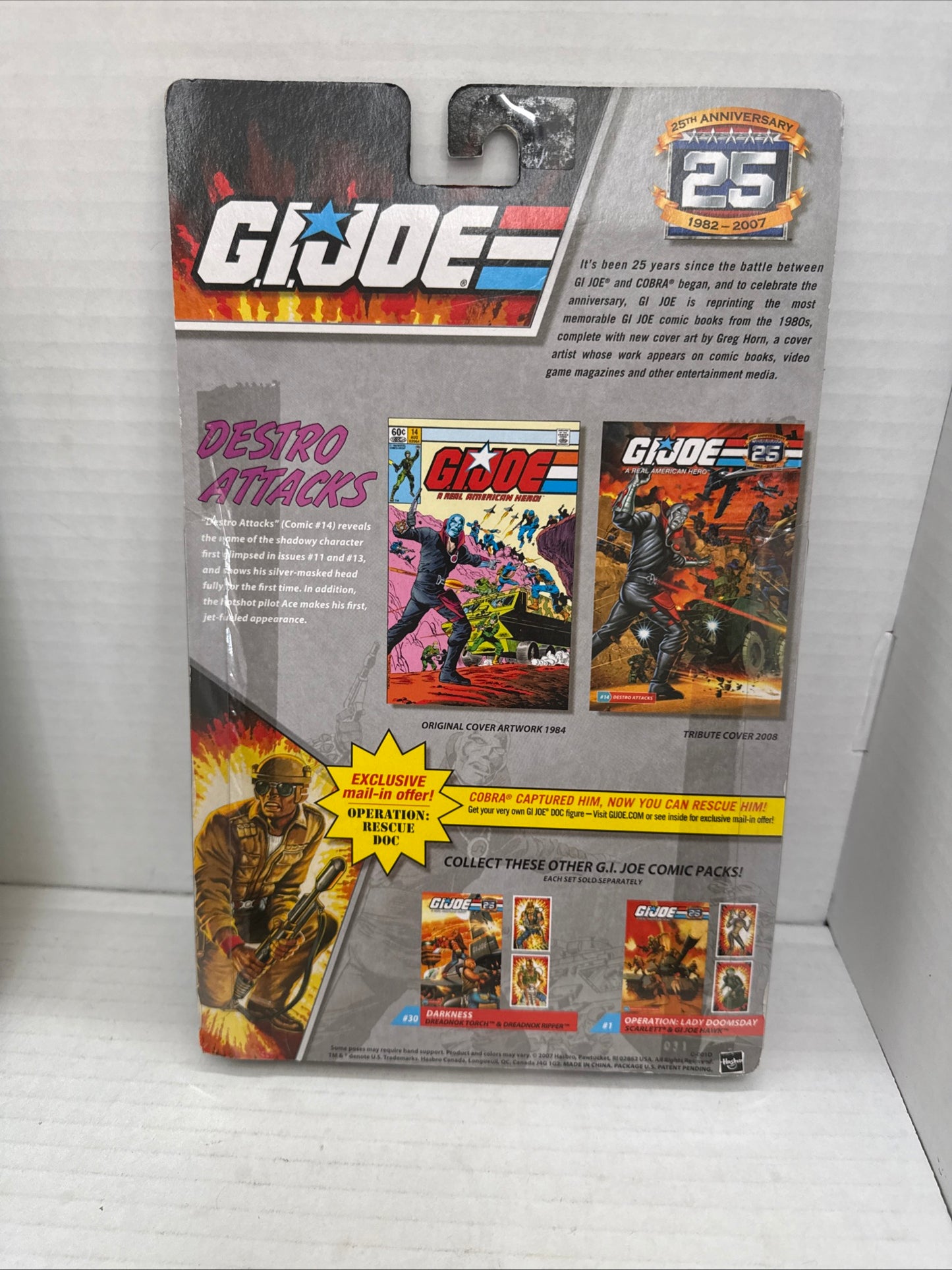 GI Joe 25th Anniversary Comic Pack Destro And Breaker New In Package.