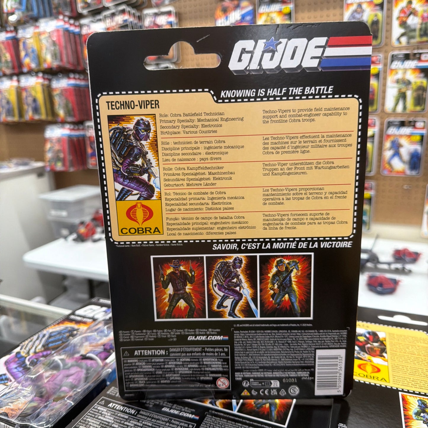 G.I. Joe Classified Series Retro Cardback Techno-Viper 6" Action Figure