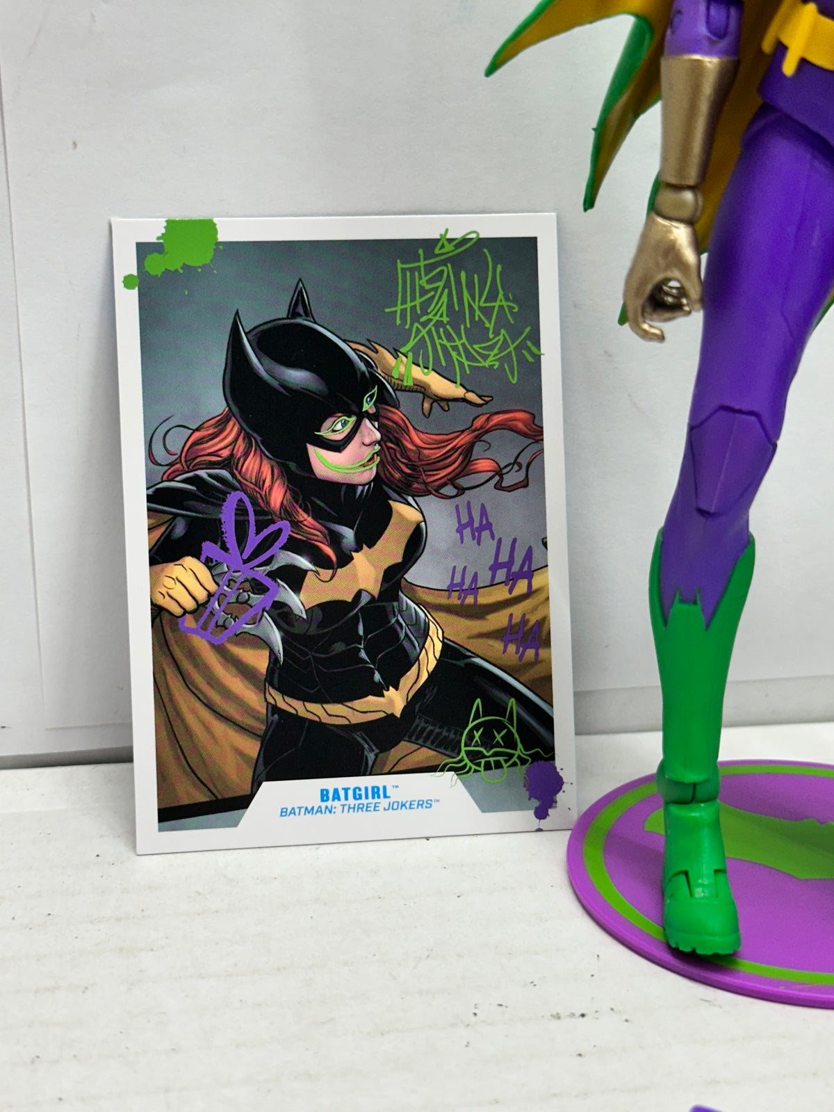 McFarlane DC Multiverse Gold Label Jokerized Batgirl Figure Batman Three Jokers