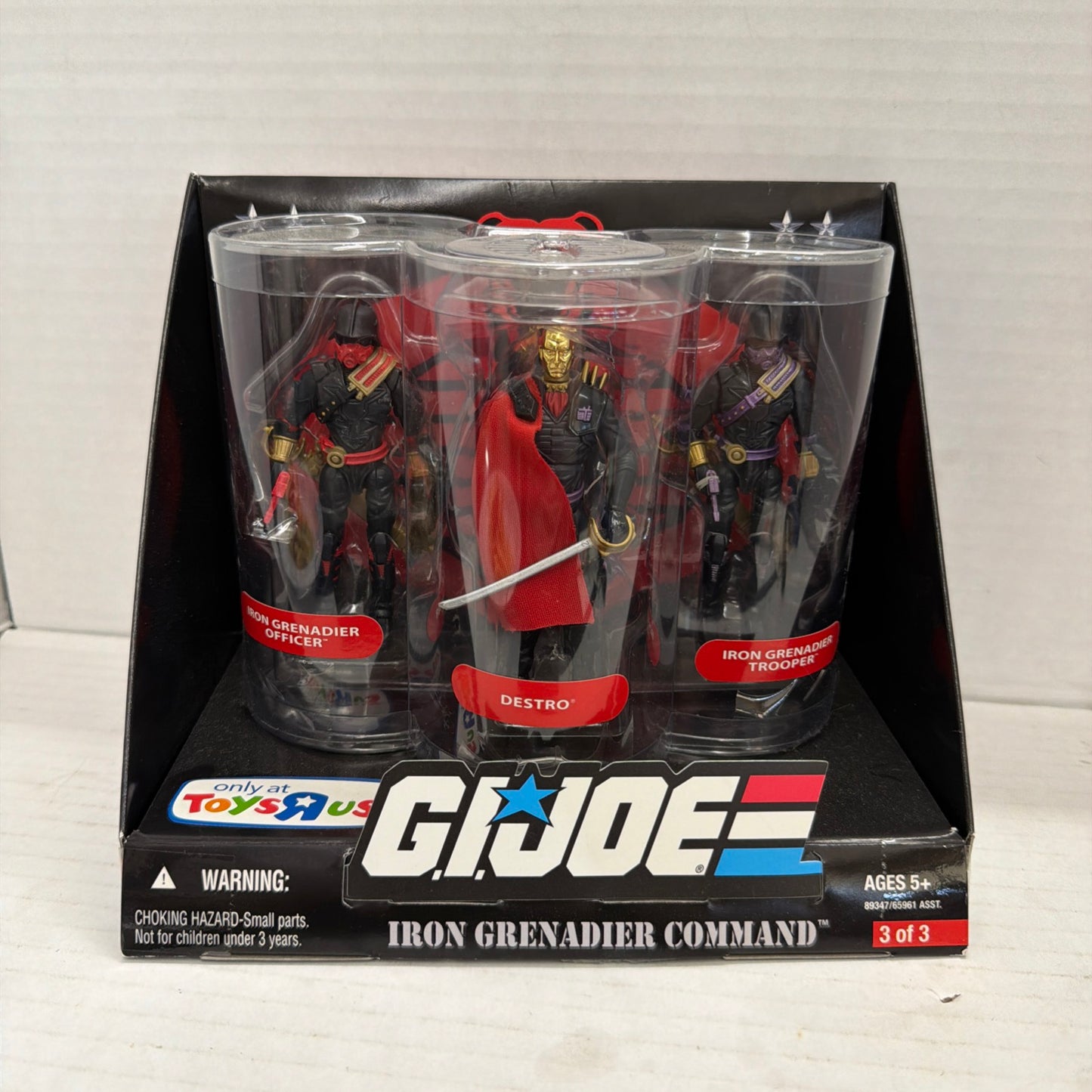 Hasbro GI Joe 25th Anniversary IRON GRENADIER COMMAND 3-pack Factory Sealed 2008
