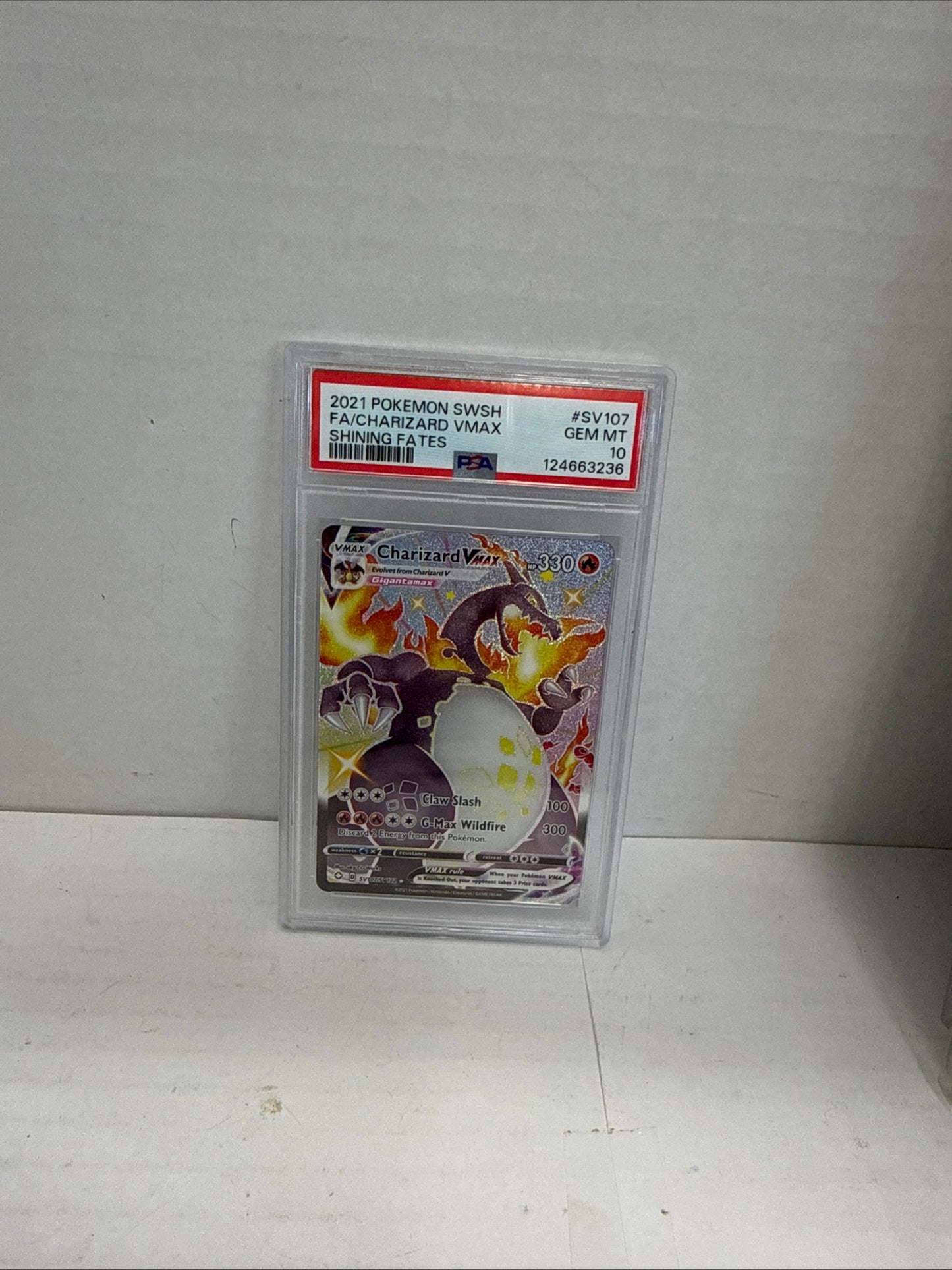 Pokémon TCG Charizard VMAX Full Art Holo PSA 10 Gem Mint Shining Fates