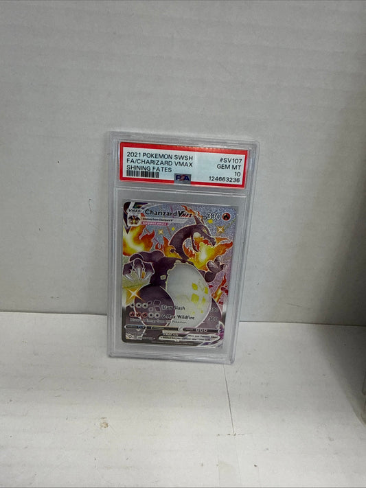 Pokémon TCG Charizard VMAX Full Art Holo PSA 10 Gem Mint Shining Fates