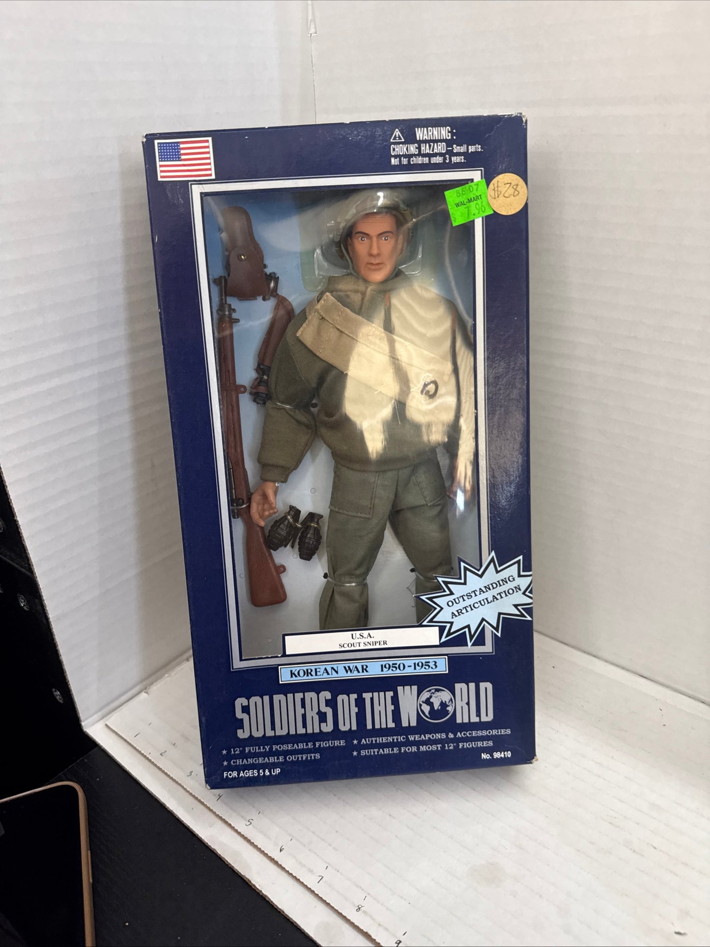 2000 Soldiers of the World Korean War USA Scout Sniper Figure