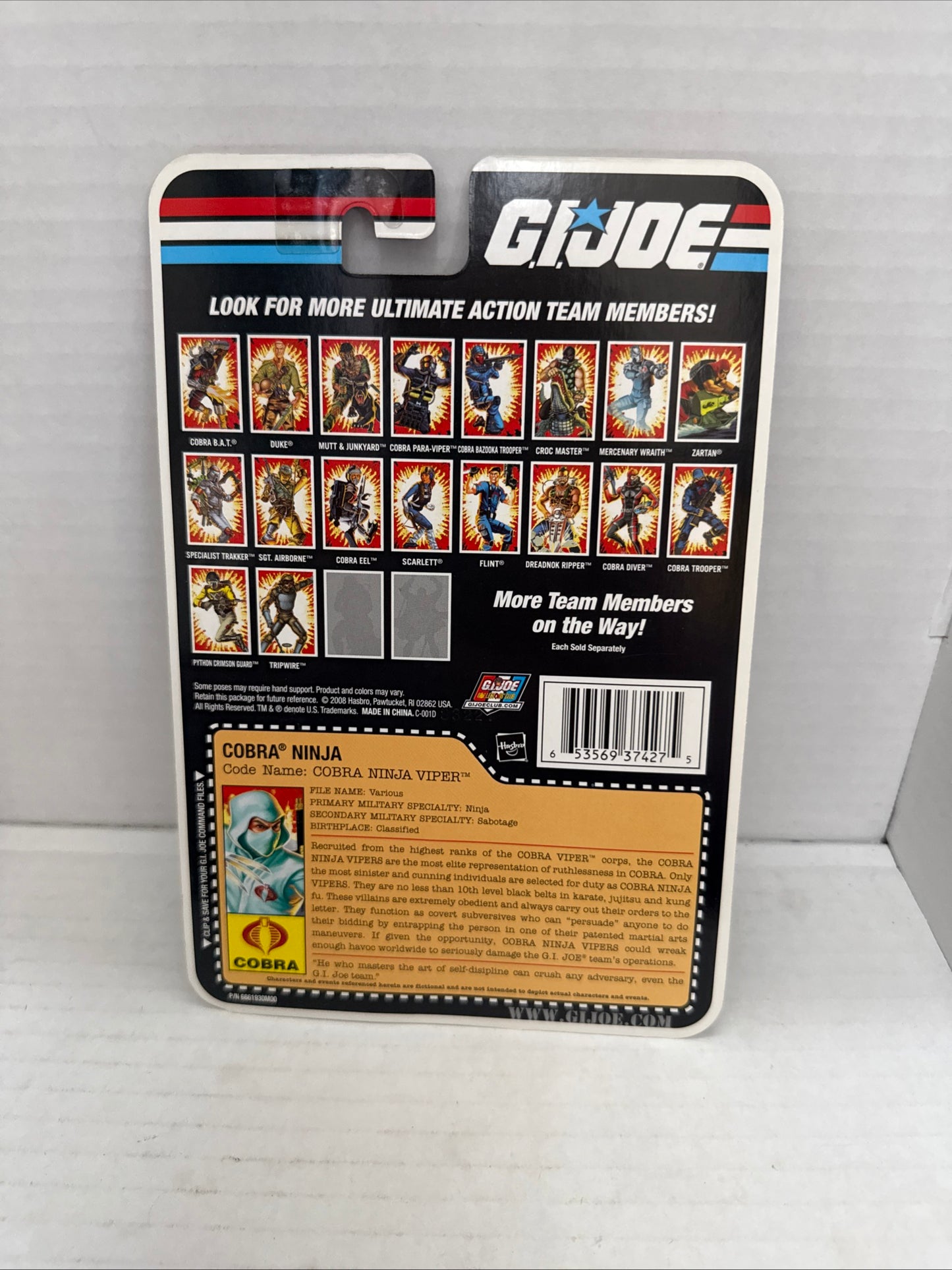 GI Joe 25th Anniversary Cobra Ninja Viper, New/Sealed