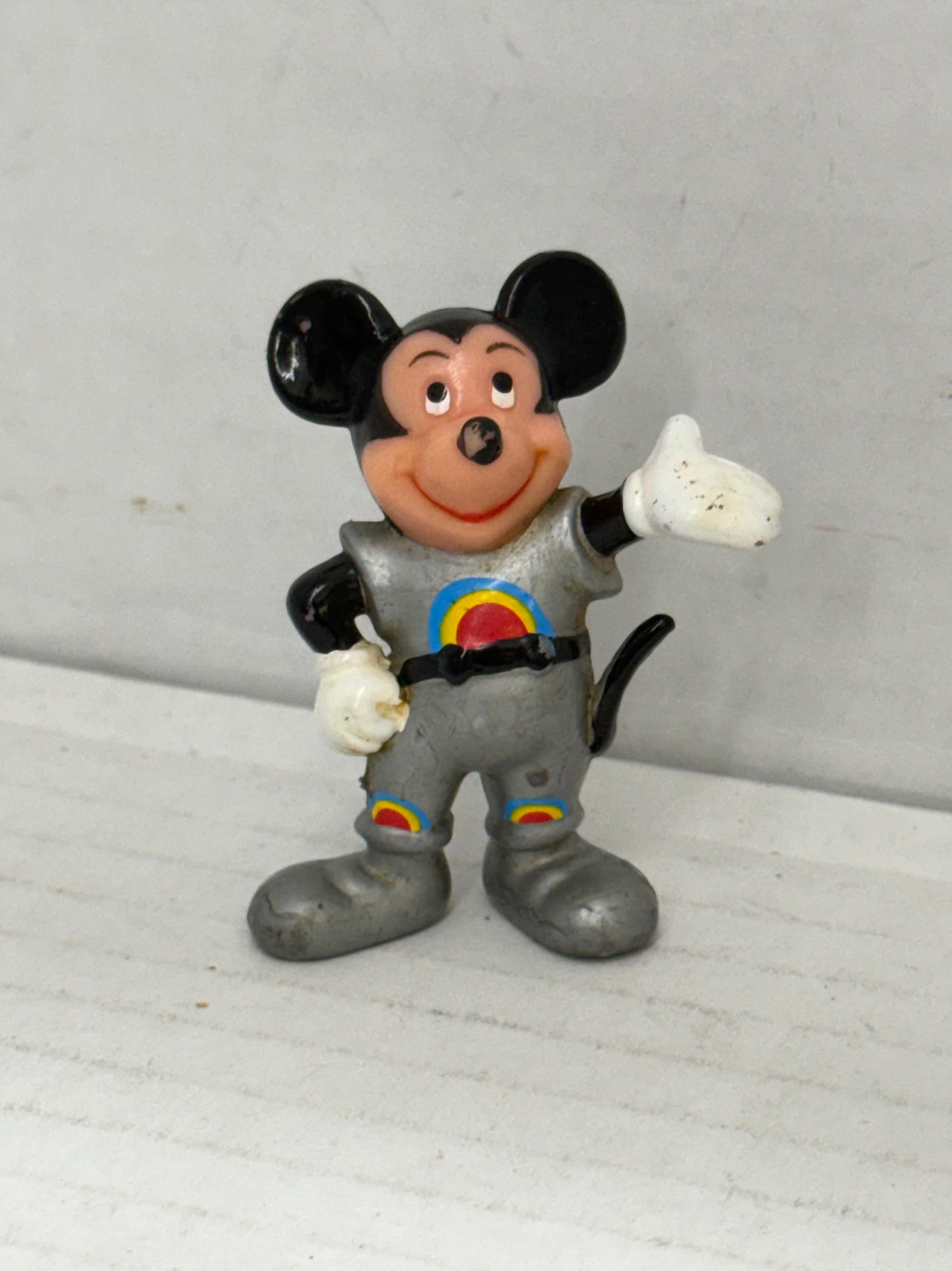 Vintage Disney Epcot Mission, Space Captain EO Mickey Mouse PVC Figure 2”