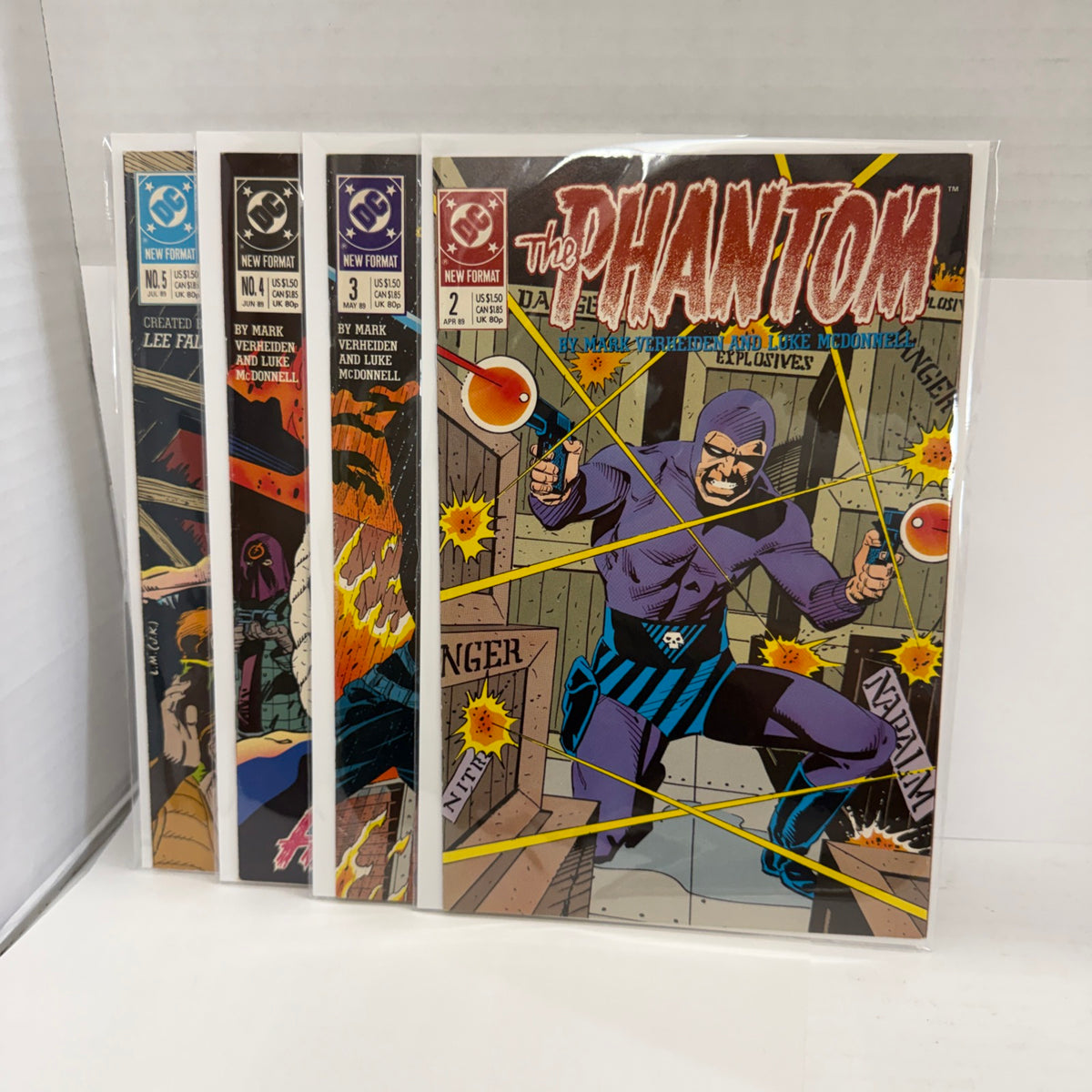 DC Comics The Phantom 1989 Series #1, 2, 3, 4, 5
