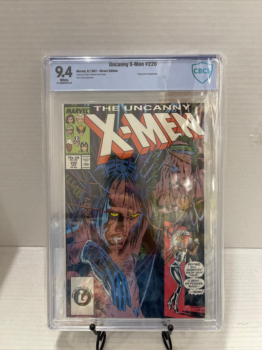Uncanny X-Men #220 CBCS 9.4 1987 Marvel Comics