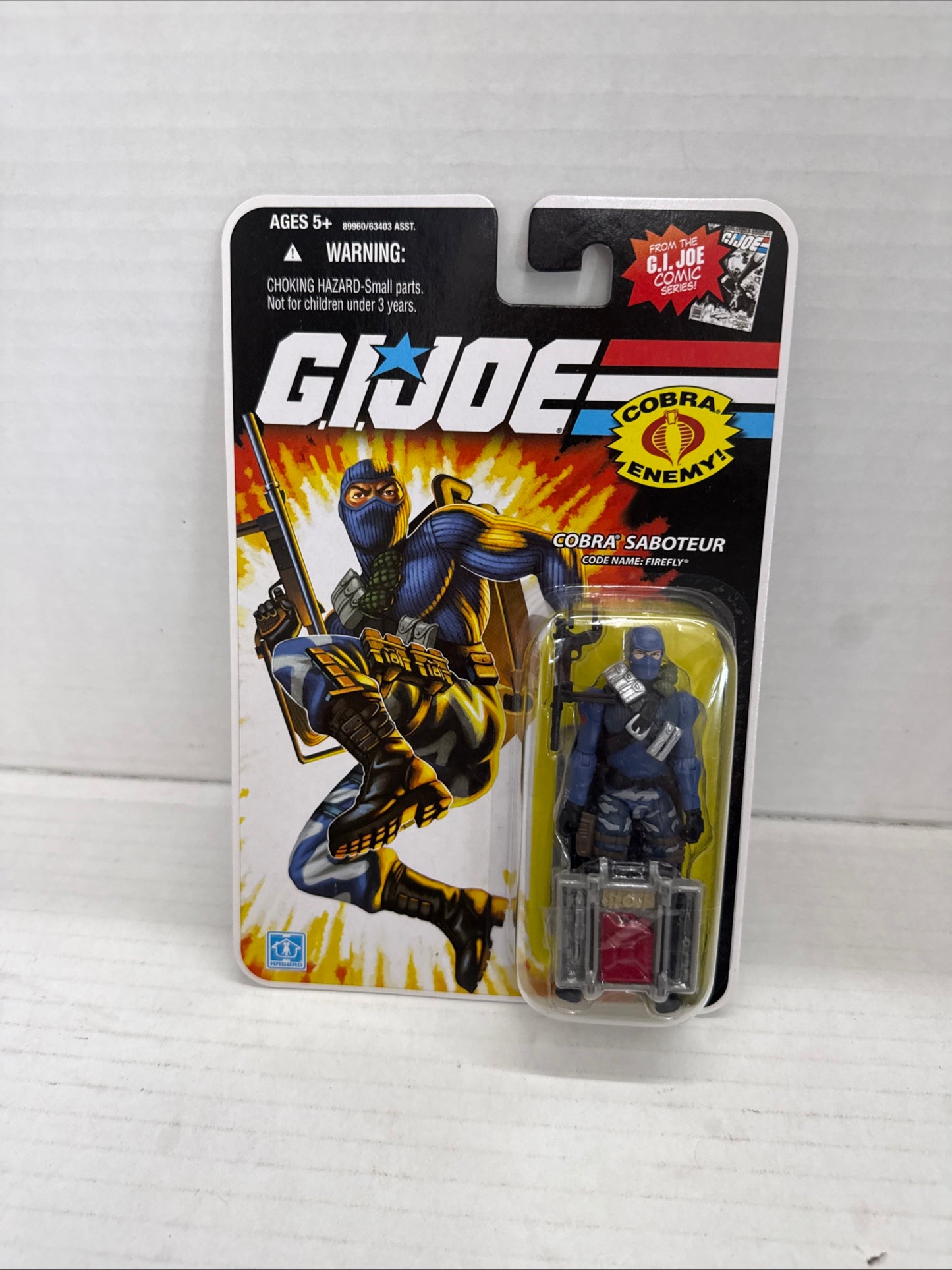 Hasbro G.I. Joe Cobra Saboteur Firefly Action Figure 2008 w/ Gun