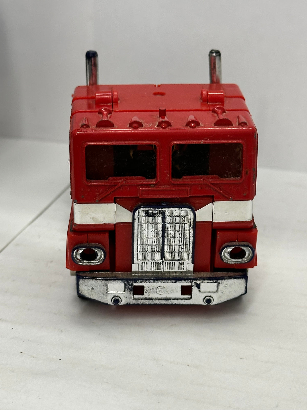 Vintage 1984 G1 Transformers Optimus Prime Cab & Trailer Set - Original 1980 #3