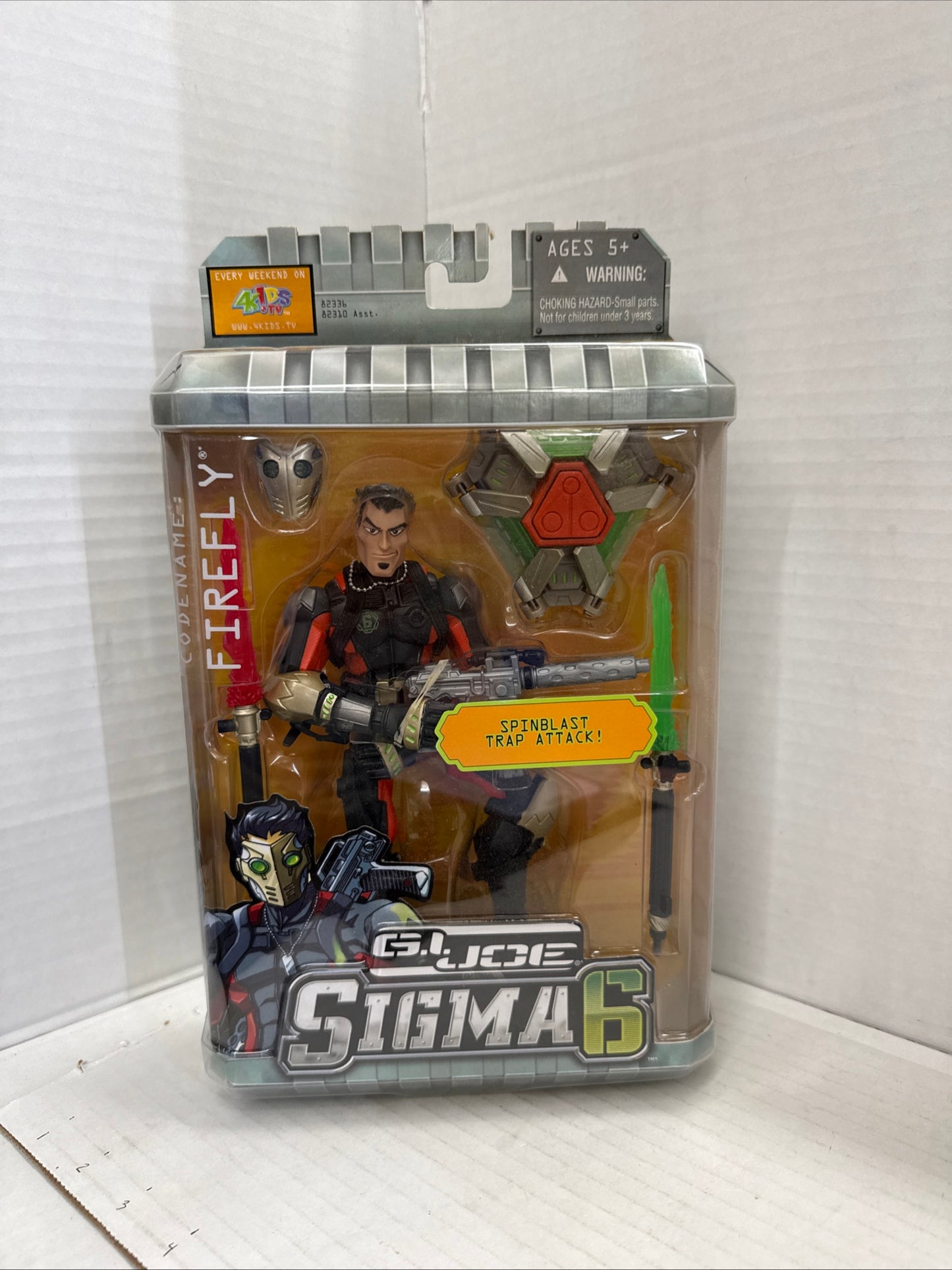 GI Joe~ Sigma 6 - FIREFLY w/ Spinblast Trap Attack- Action Figure 8" - 2006