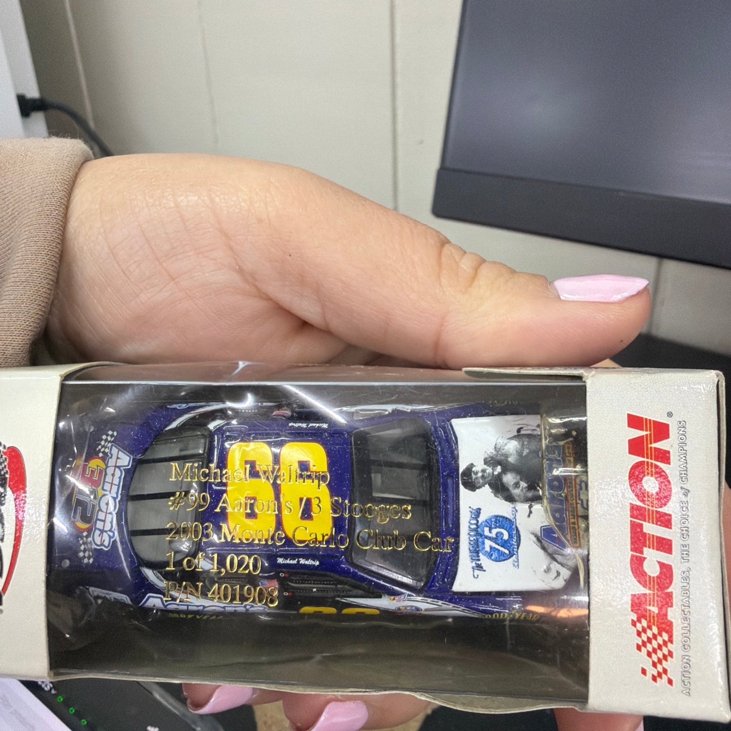 Michael Waltrip 2003 #99 Aaron's / 3 Stooges 1/64