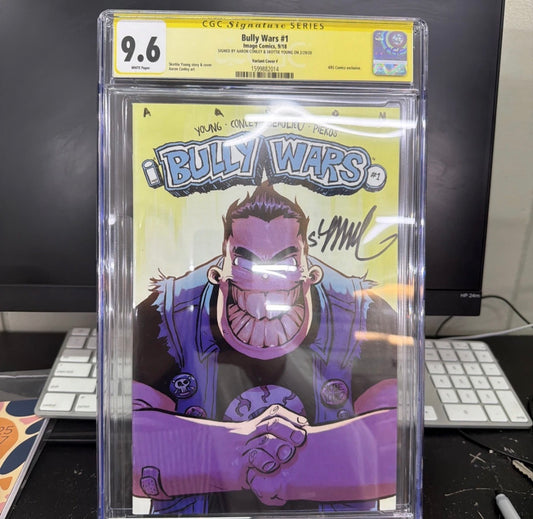 BULLY WARS #1 SIGNED:SKOTTIE YOUNG/AARON CONLEY CGC 9.6