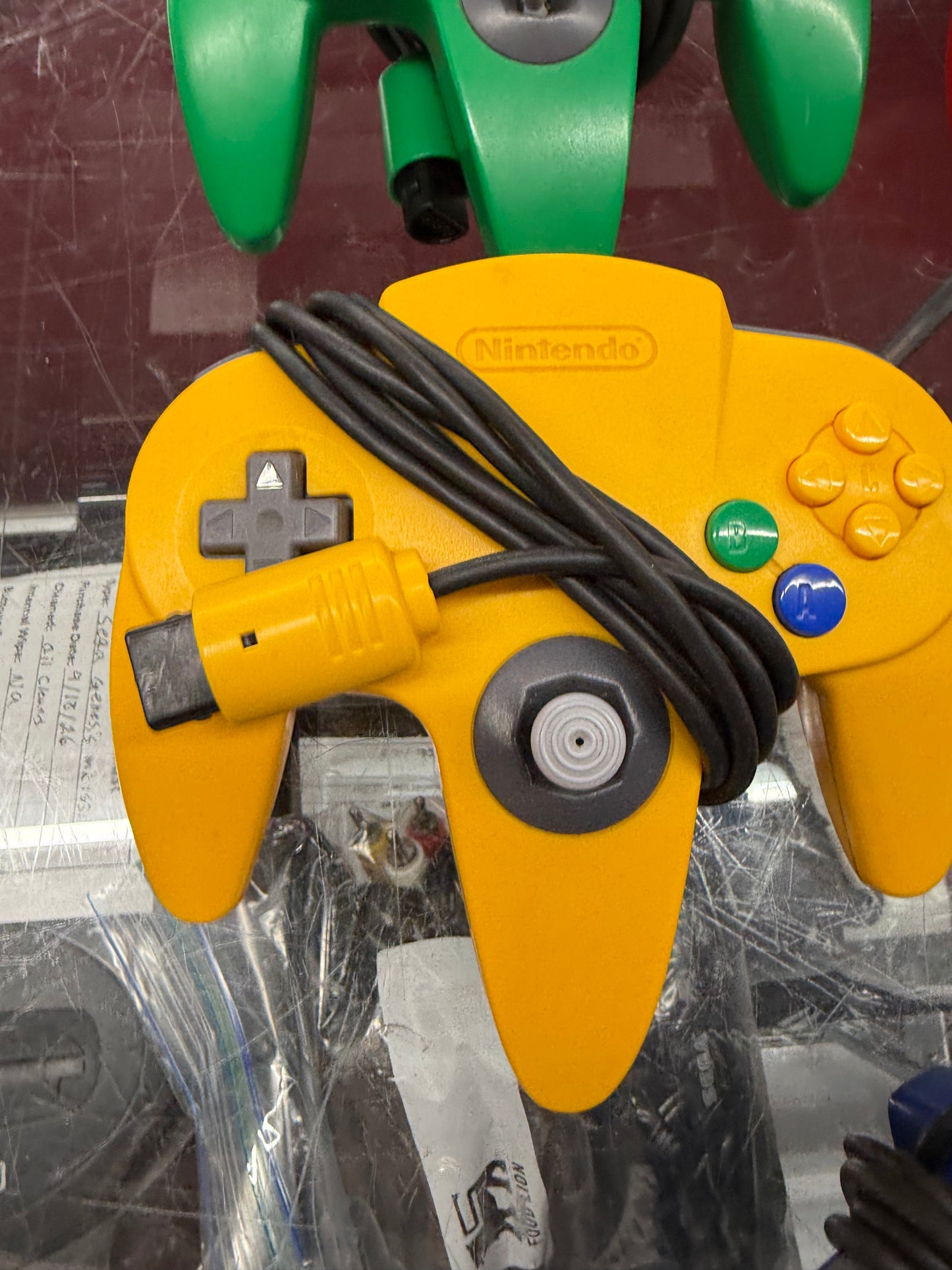 Lot of 5 OEM Nintendo N64 Controller Blue Red Yellow Green ORIGINAL AUT Untested