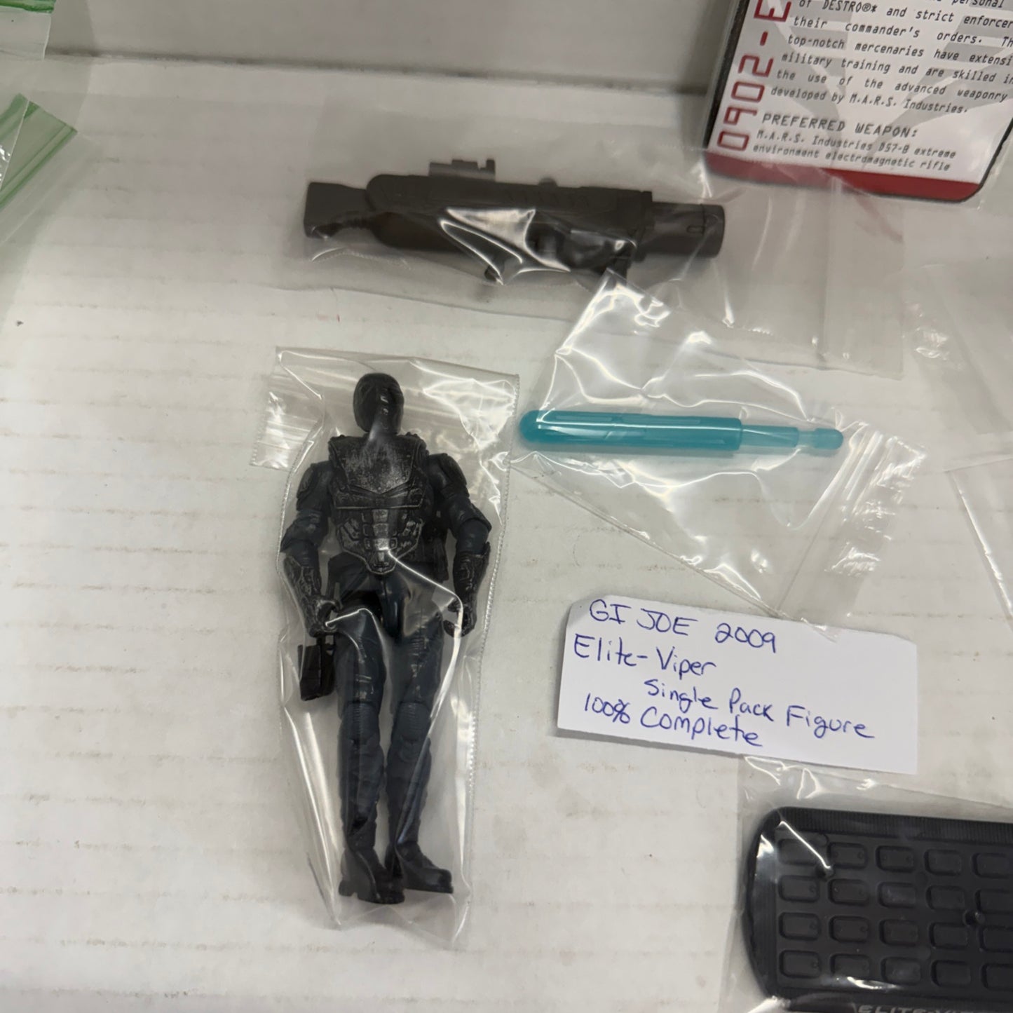 G.I. JOE  ACTION FIGURE   Rise of Cobra 2009 Elite -Viper