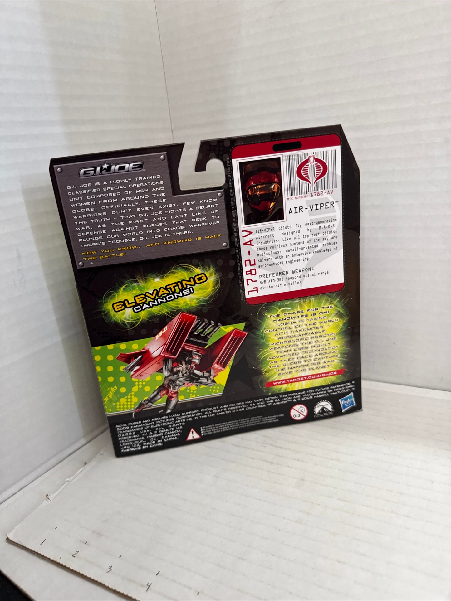 NIB GI Joe Rise of Cobra Air-Viper w/Rocket Pack 2009 Target Exclusive