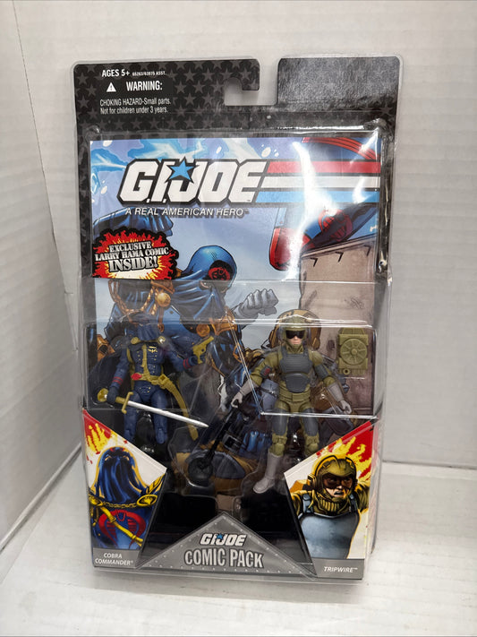 GI Joe 25th Anniversary Comic Pack COBRA COMMANDER & TRIPWIRE Action Figure 1988