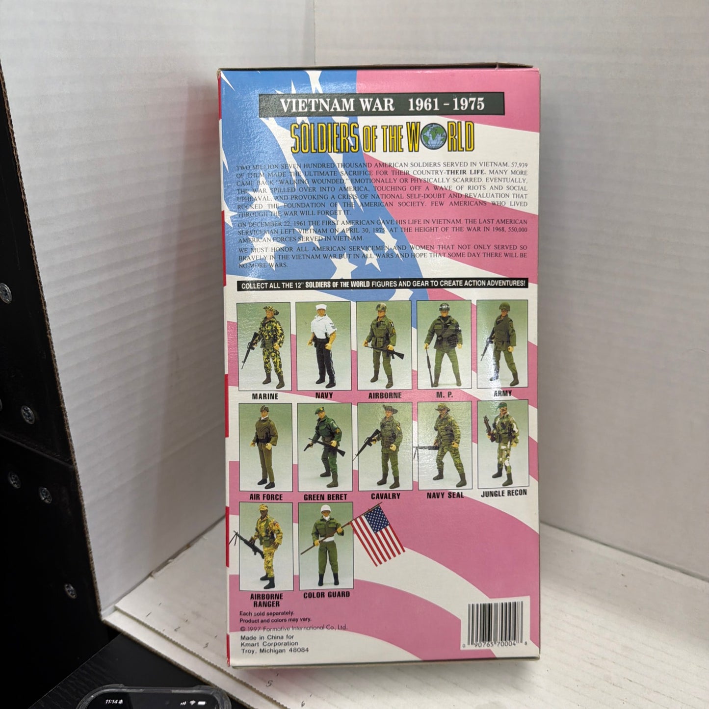 US Serviceman Memorial Collection Airborne 12"  Action figure Vietnam War Figure