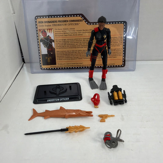 GI JOE ~ 2015 UNDERTOW OFFICER IRON GRENADIERS VS TIGER FORCE ~100% & FC joecon