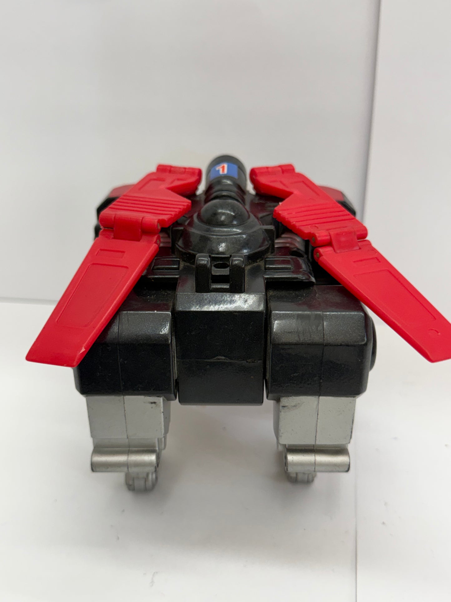 Vintage 1984 Voltron Black Lion Figure Red Wings Yellow Tail Lion Force Matchbox