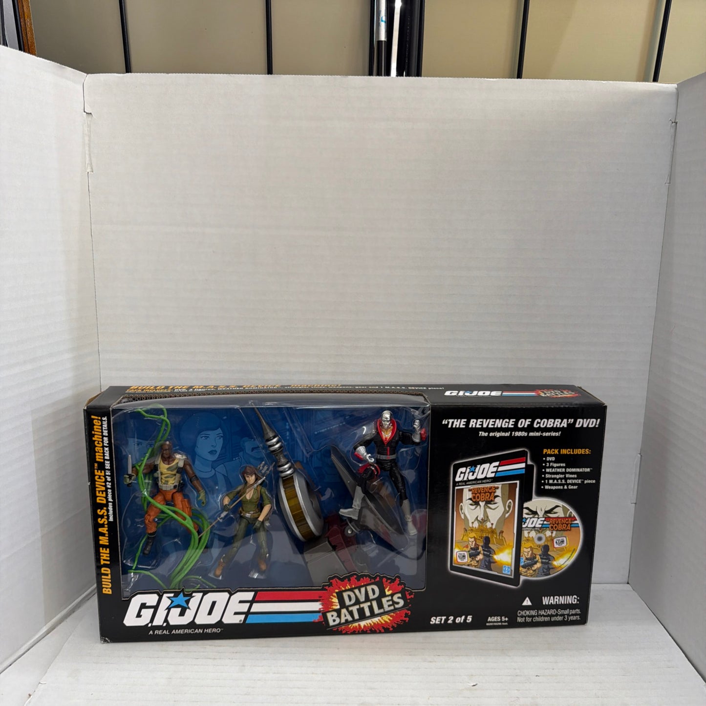 GI Joe 25th Anniversary DVD Battles Mass Device set 2/5 Weather Dominator NEW