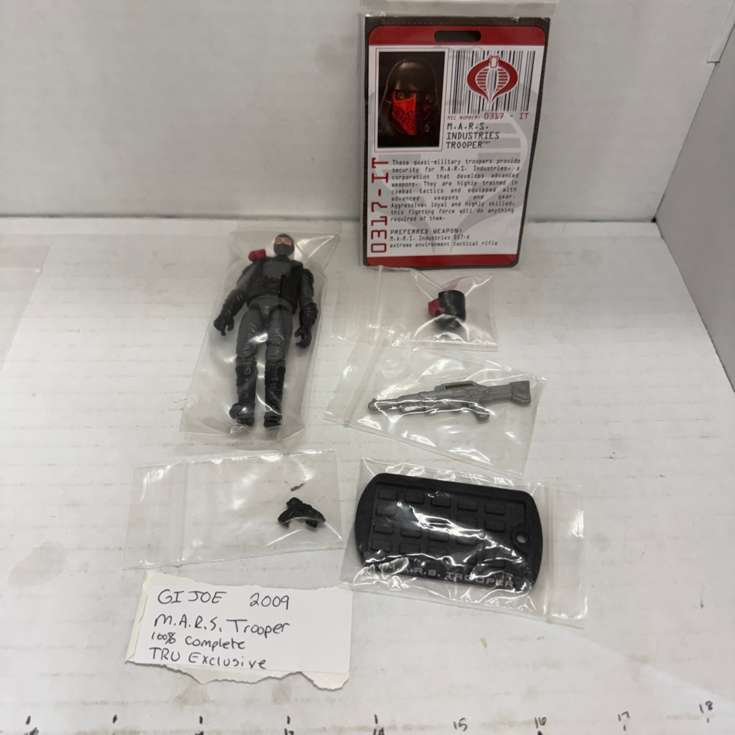 2009 M.A.R.S. INDUSTRIES TROOPER Tru Exclusive G.I. Joe